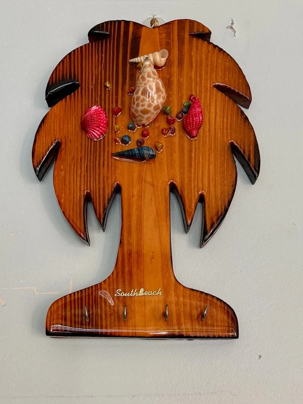 Wall wood Brown Palm Tree Wall Key